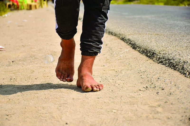 Barefoot on the Road